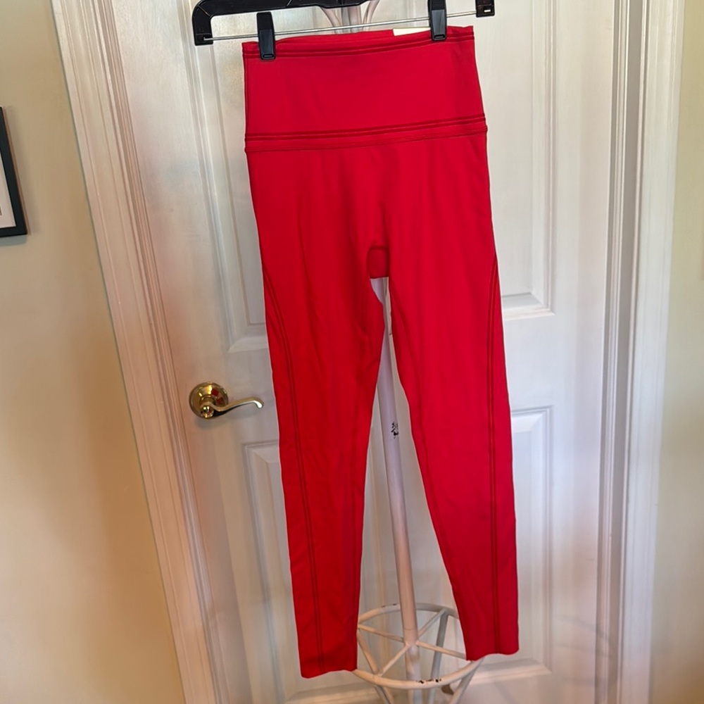 Aerie Red High-Waisted Leggings